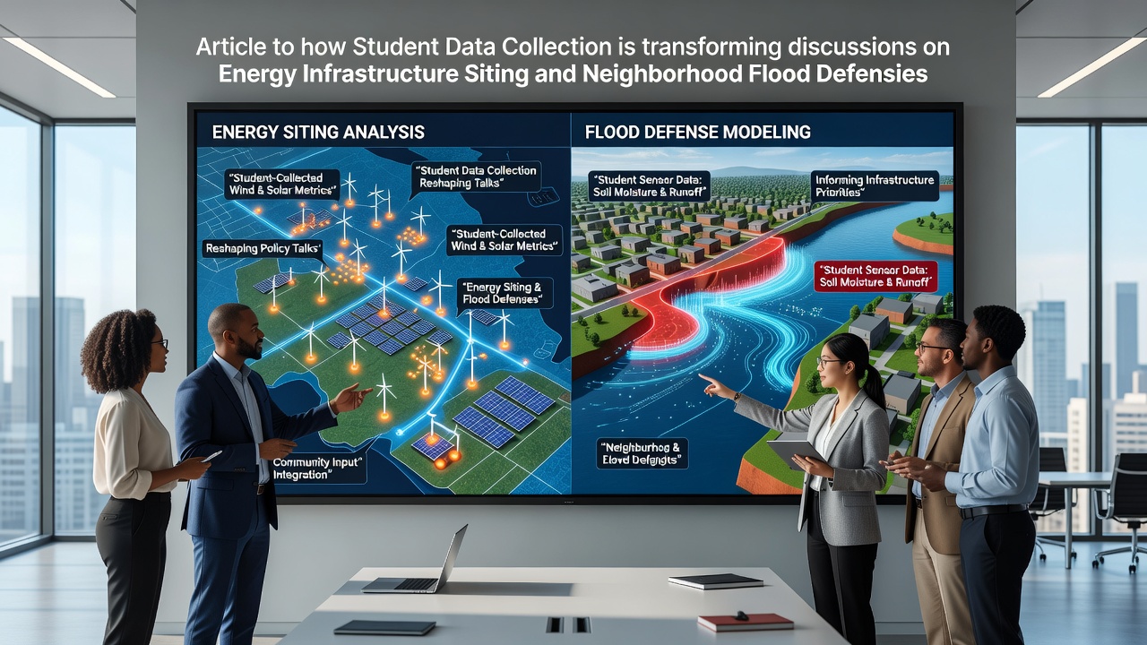 How Student Data Collection is Reshaping Talks on Energy Siting and Neighborhood Flood Defenses
