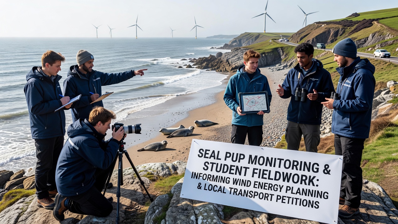 Seal Pup Monitoring Efforts Intersect with School Fieldwork to Inform Wind Energy Site Planning and Local Transport Petitions